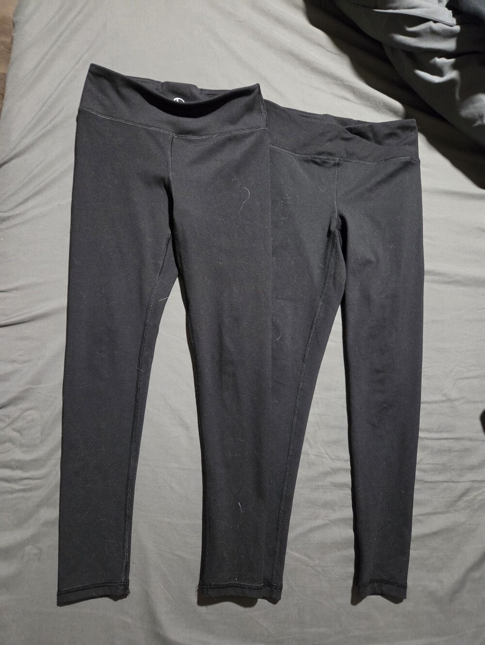 90 Degree By Reflex Black Girls' Performance Leggings - Two Pairs
